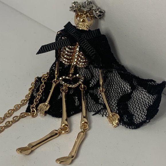 Betsey Johnson Skeleton Necklace - Picture 6 of 13